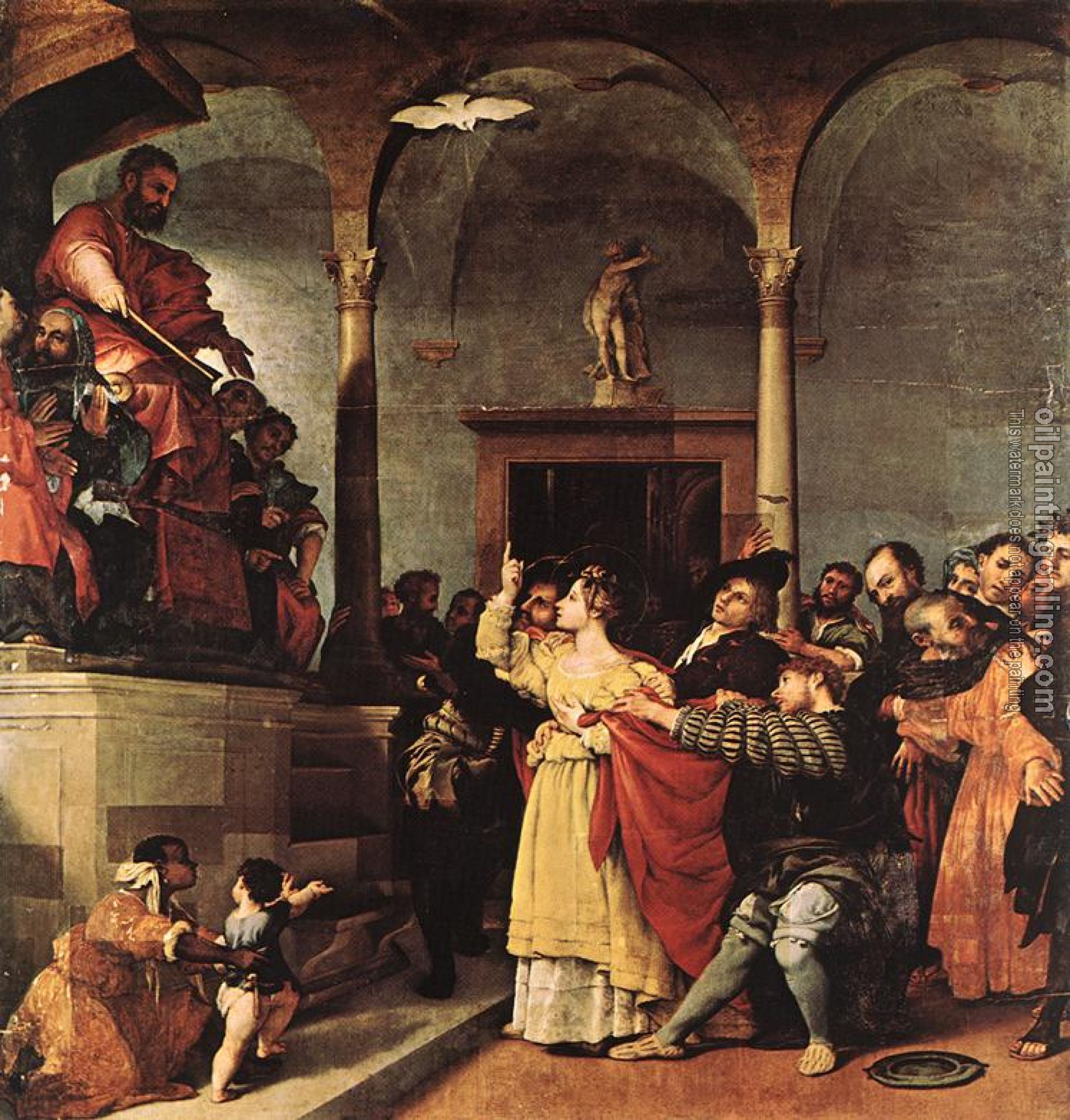 Lotto, Lorenzo - St Lucy before the Judge
